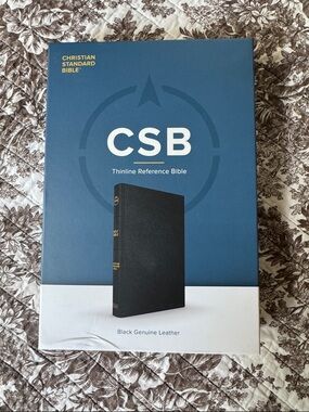 Christian Standard Bible (CSB) Thinline Reference Bible - Black Genuine Leather